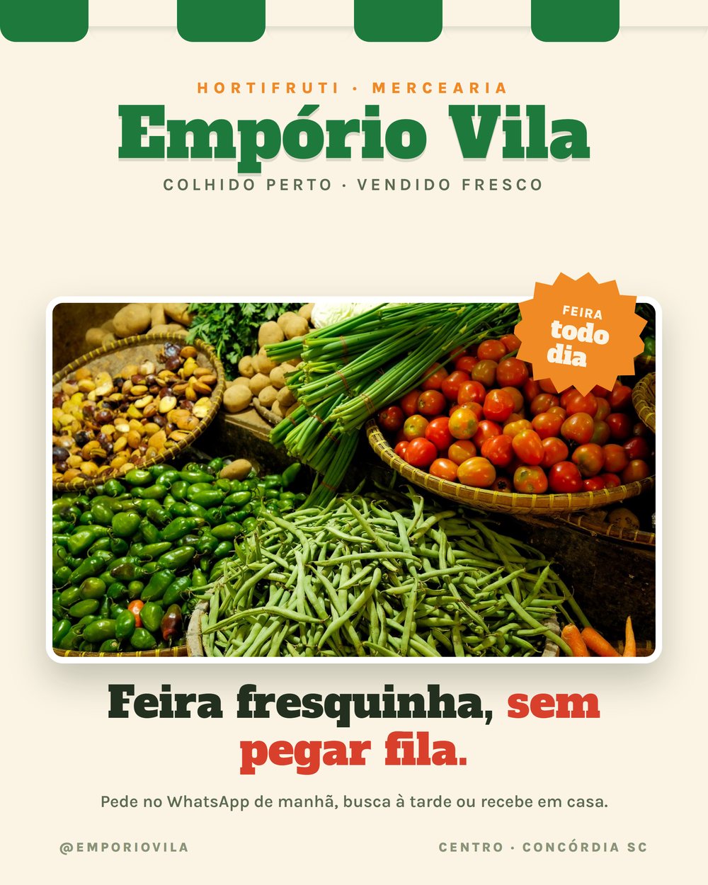 Hortifruti e mercearia